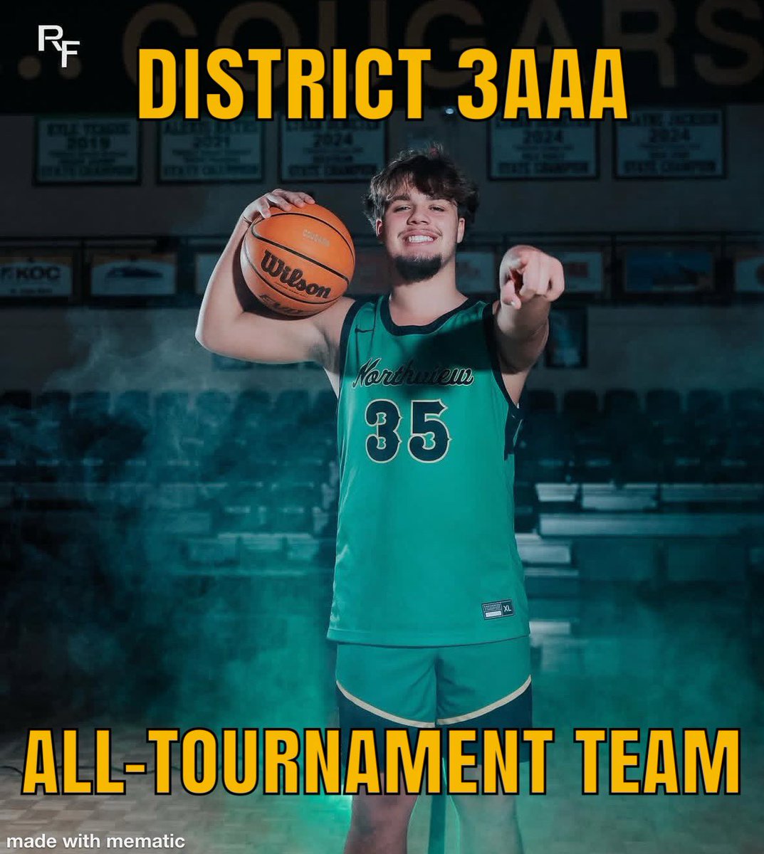 Congrats to <a href="/jaylen_stolz/">JaylenStolz2026</a> for being named to the District 3AAA 
All-Tournament Team