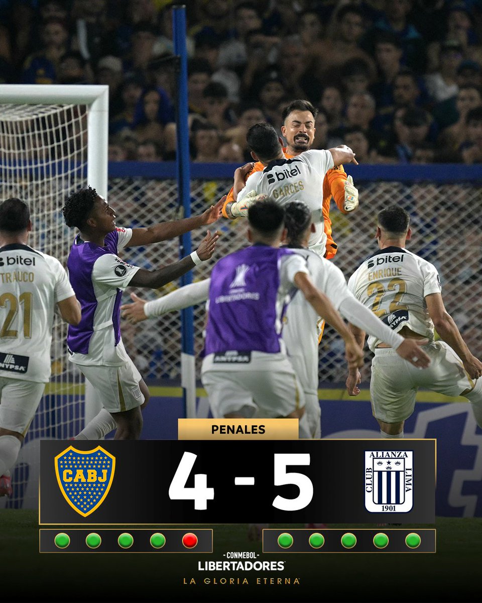 Libertadores's tweet photo. 🔥💙🇵🇪 El triunfo por penales: @ClubALoficial y una clasificación histórica en la Bombonera.

🏆 CONMEBOL #Libertadores | #GloriaEterna https://t.co/RmDDuIwmDJ