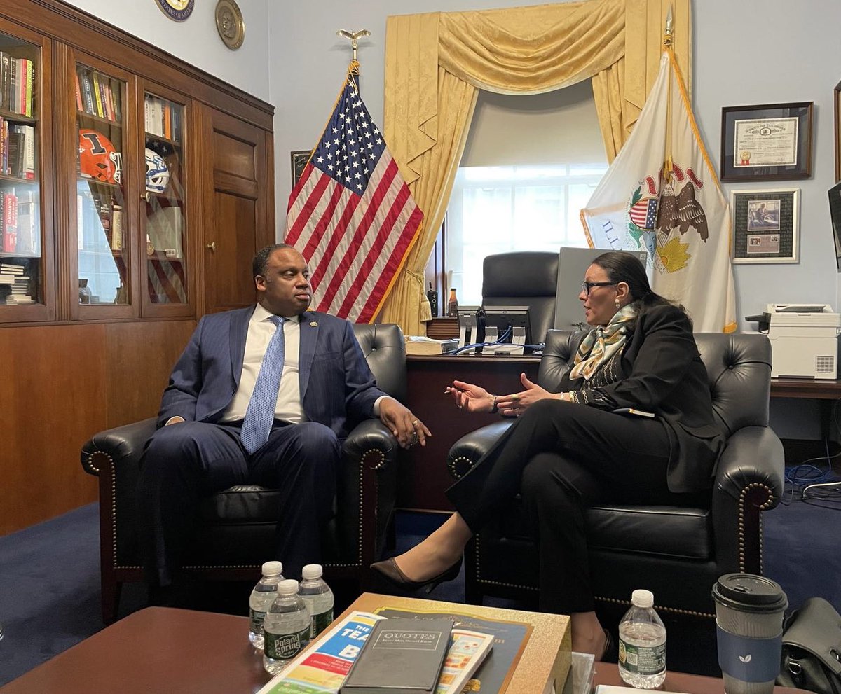 Constructive discussions respectively with Honorable Congressman Mike Lawler, Chair of Subcommittee on Middle East &amp; North Africa &amp; Honorable Congressman Jonathan Jackson, member of House Committee on Foreign Affairs, regarding 🇹🇳🇺🇸 partnership &amp; topics of commun interest.