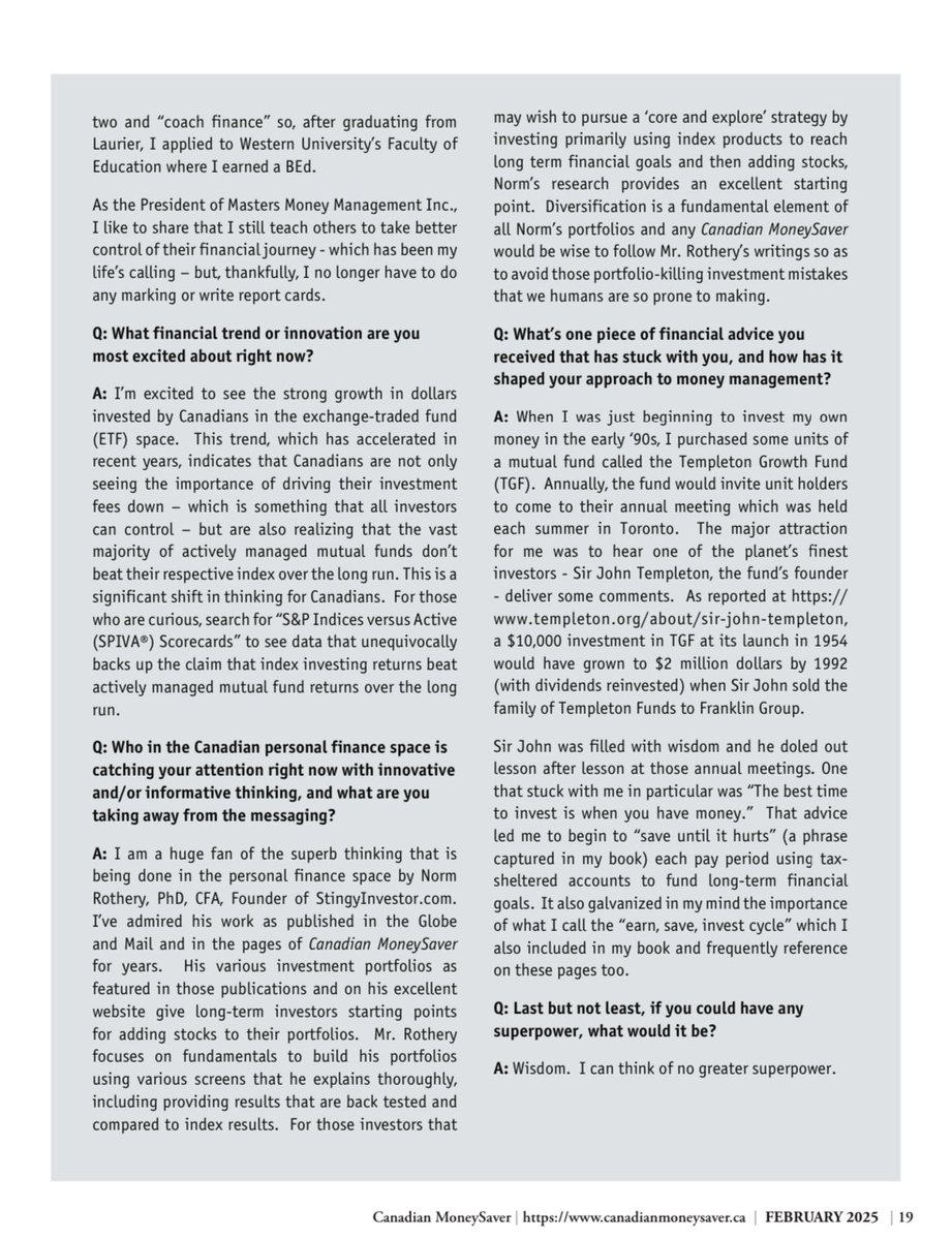 mr masters (@mastersmoney101) on Twitter photo Thanks to the leadership group at <a href="/cdnmoneysaver/">Canadian Moneysaver</a> who invited me to participate in the “Writer’s Spotlight” feature for this month’s edition of the publication. Very humbling… #canadianmoneysaver #canadianauthor #personalfinance #canadian Thanks to the leadership group at <a href="/cdnmoneysaver/">Canadian Moneysaver</a> who invited me to participate in the “Writer’s Spotlight” feature for this month’s edition of the publication. Very humbling… #canadianmoneysaver #canadianauthor #personalfinance #canadian