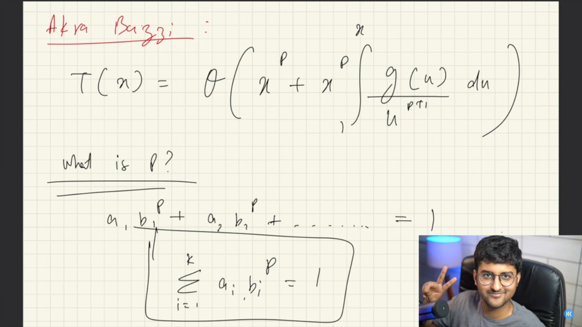 whyatul's tweet image. Discovered the Akra-Bazzi method via @kunalstwt—absolute game-changer! No more worrying about recursion failing for large inputs when a single formula solves it instantly.
Grateful for the insights! #AkraBazzi #AlgorithmAnalysis #KunalKhushwaha