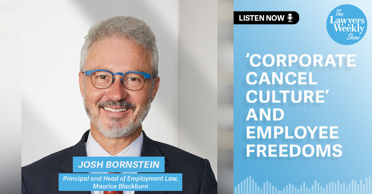 Lawyers Weekly (@lawyersweekly) on Twitter photo #PODCAST: Host Jerome Doraisamy speaks with Josh Bornstein of <a href="/YouCanCountOnMB/">Maurice Blackburn</a> about why workplace and industrial relations law is so stimulating for lawyers and also essential for the community, the need for trauma-informed approaches to practice, and much more. Tune in: ... #PODCAST: Host Jerome Doraisamy speaks with Josh Bornstein of <a href="/YouCanCountOnMB/">Maurice Blackburn</a> about why workplace and industrial relations law is so stimulating for lawyers and also essential for the community, the need for trauma-informed approaches to practice, and much more. Tune in: ...