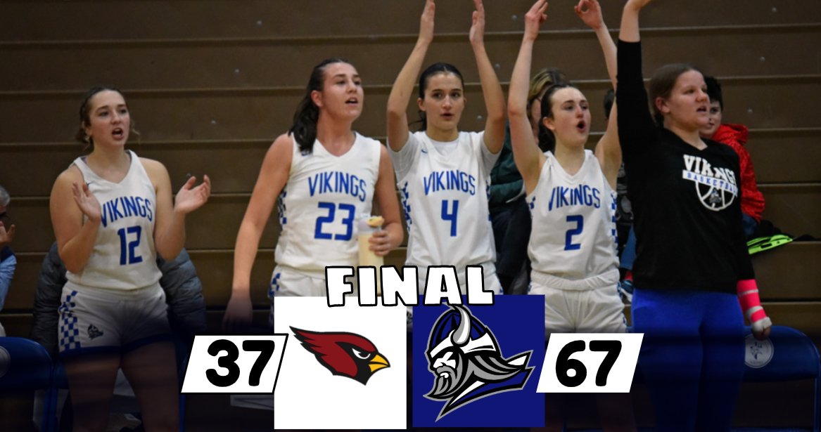 Final 🏀 WLA 67 | Mayville 37

A solid effort tonight to move on to the Regional Semi-Final on Friday.  A balanced attack with 10 Vikings in the scorebook, led by:
🏀 - Pinno | 17pts
🏀 - Sopena | 14pts
🏀 - McAuly | 11pts
🏀 - Suprenand | 10pts
Go Vikings!!