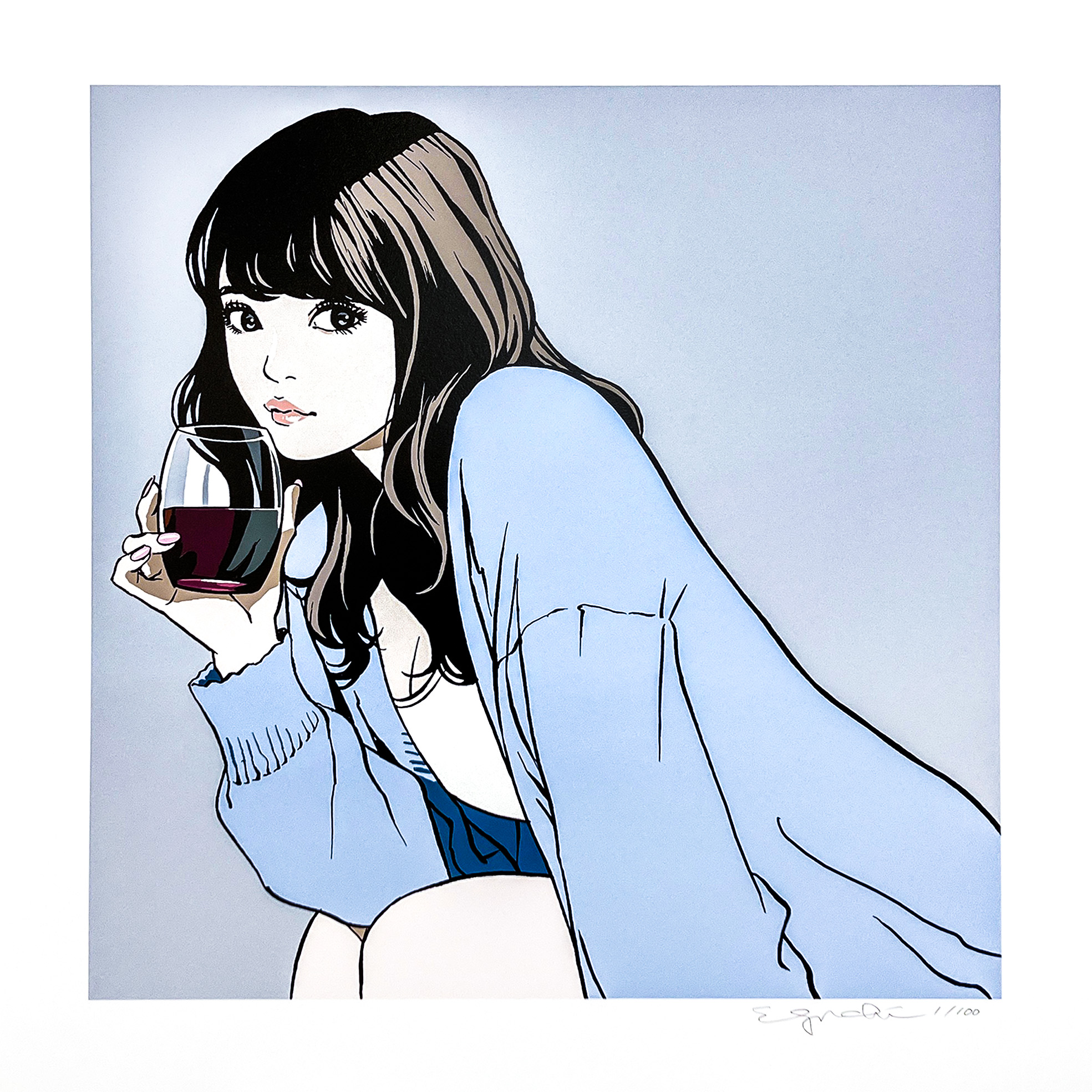 江口寿史　版画「rouge」　Tonari no Zingaro 江口寿史版画「rouge」Tonari no Zingaro