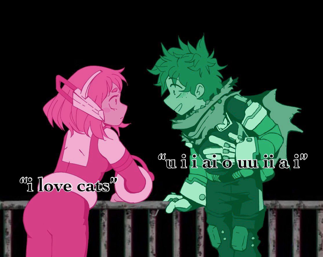 MidoriyasGloves's tweet photo. I don’t think this meme is SUPER Izuocha coded but this was still fun to draw

(disregard the probably wrong height difference)

#izuocha #izch #mha #art https://t.co/AYKRBHQyc3