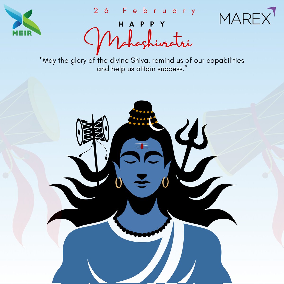 🔱 Celebrating the divine energy of #MahaShivratri!

May Lord Shiva bless us with strength, wisdom &amp; success. Let’s embrace the power within and move forward with determination.

Har Har Mahadev! 🙏✨

#Shivratri #ShivaBlessings #MEIR #Marex #sugar