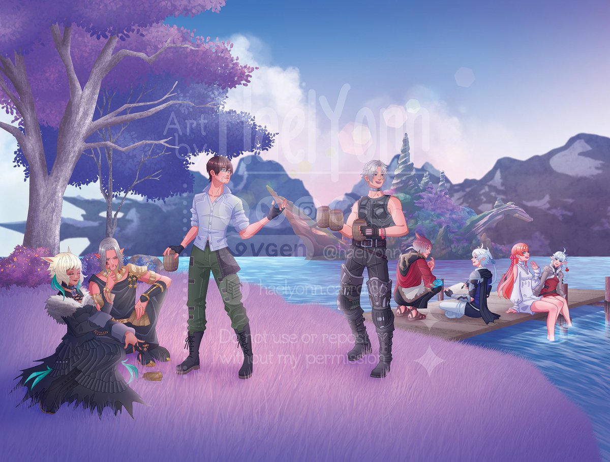 Here's my artwork for <a href="/ScionsZine/">At Daybreak: a Scions Zine ☀ LEFTOVER SALES</a> ☀️
So happy to have been part of this awesome project 🌸✨