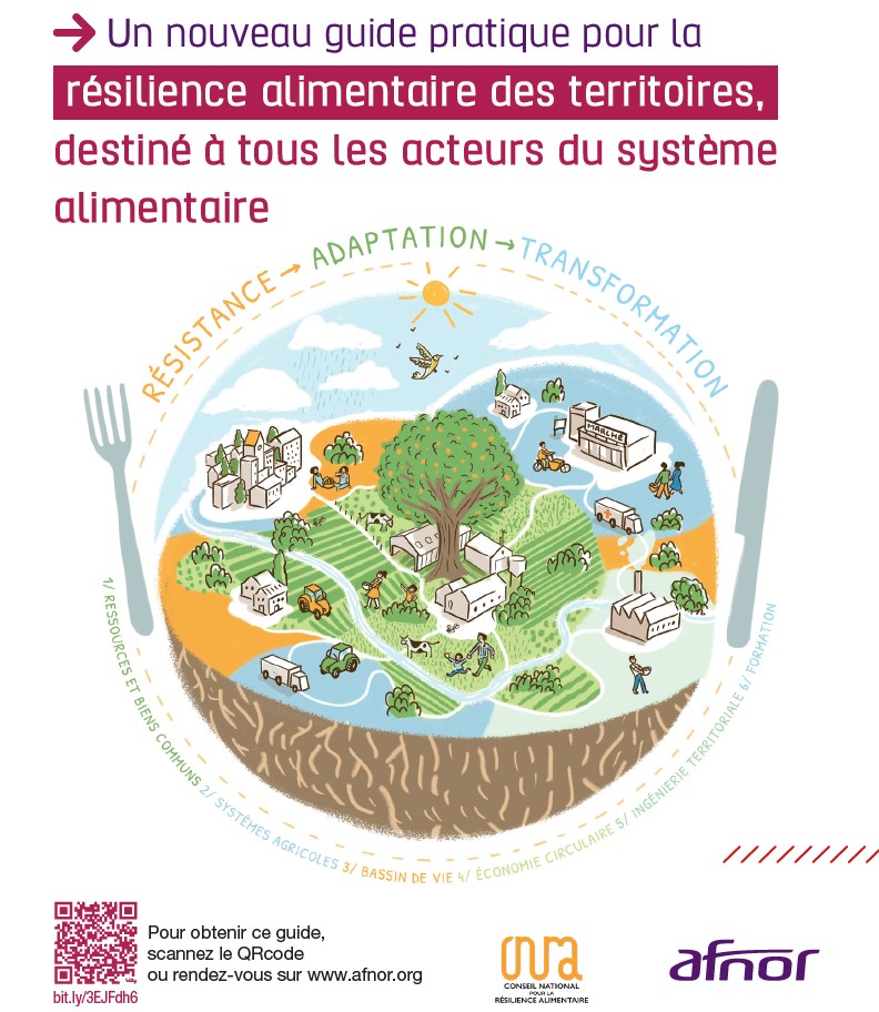 Résilience alimentaire : capacité, dans le temps, d’un système alimentaire et de toutes ses composantes, à fournir une nourriture suffisante, appropriée et saine à tous, même face à des perturbations diverses et imprévues. Notre guide gratuit bit.ly/3EJFdh6 <a href="/CnraFrance/">Conseil National pour la Résilience Alimentaire</a>