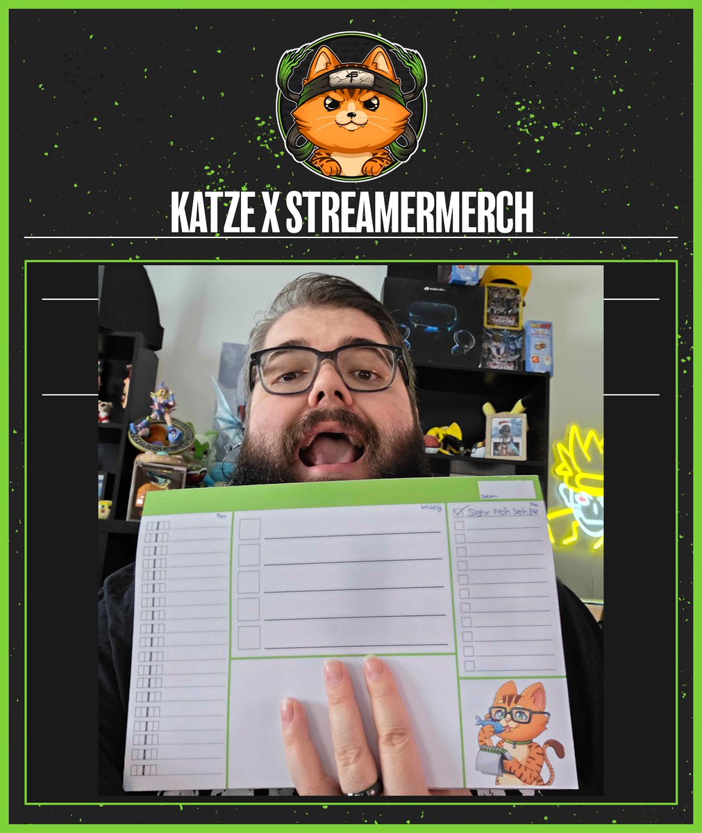 Werbung | Ab heute gibt es die NekoToDo-Liste! 
Ihr habt heute was vor?
Fein Drauf schreiben! 
Ihr habt wichtige ToDo's?
Fein Drauf schreiben!
Ihr habt Lust ne Lasagne zu malen?
FEIN DRAUF MALEN!
100 Seiten geballtes Premiumpapier Planungskraft! :3
streamermerch.de/products/feine…