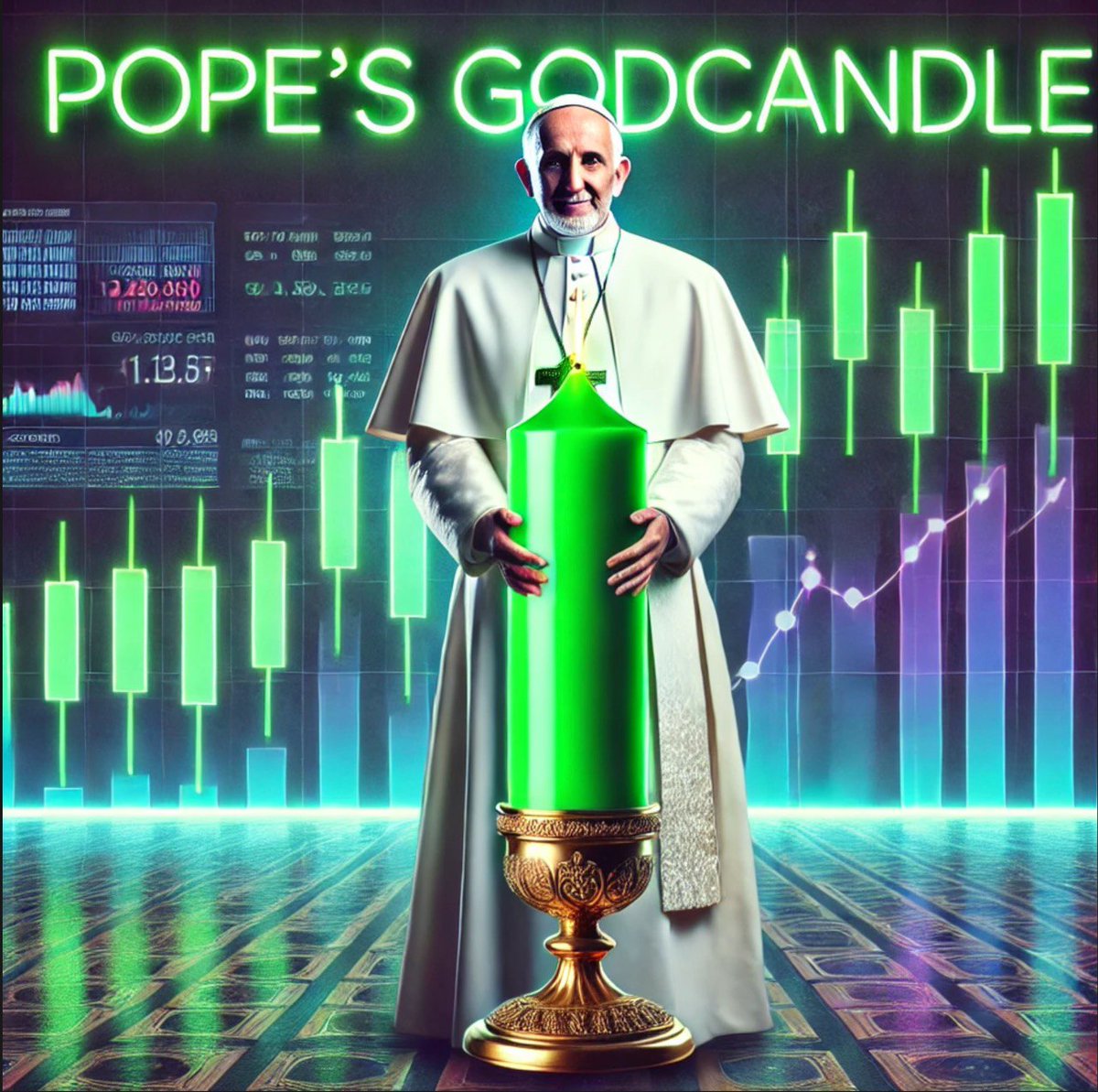 PopesGodCandle's tweet photo. The chart speaks. A green wick straight to heaven. The faithful are filling their bags—are you?

Miss this, and you’ll be praying for a dip that may never come. 🙏🚀

Buy now, receive blessings. #GodCandle #DivinePump #Crypto https://t.co/4NkTHcuwy5