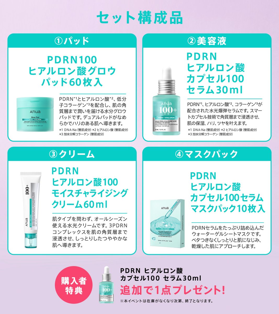 Anua うららかな春のピクニックセット PDRN | +++ りり☆Blog +++