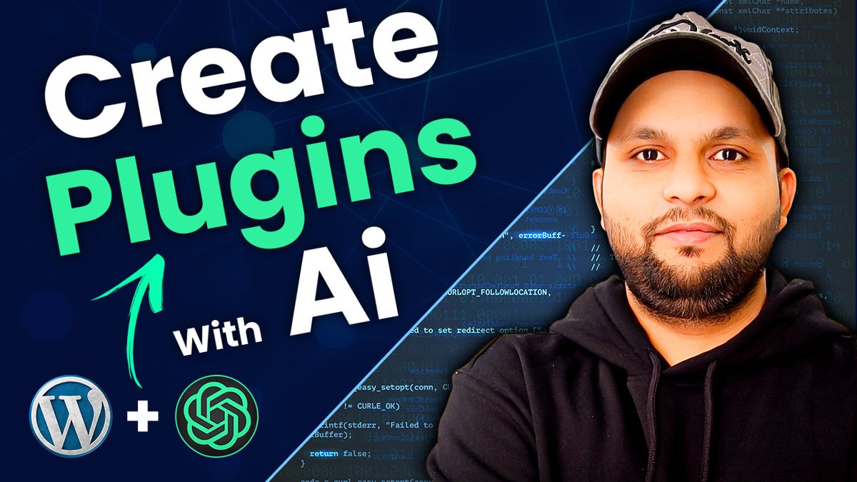 webtechnicaltip's tweet image. ChatGPT Create WordPress Plugins for me 😳 #WordPress #ChatGPT #Plugins youtu.be/WFrAqDCnXNM