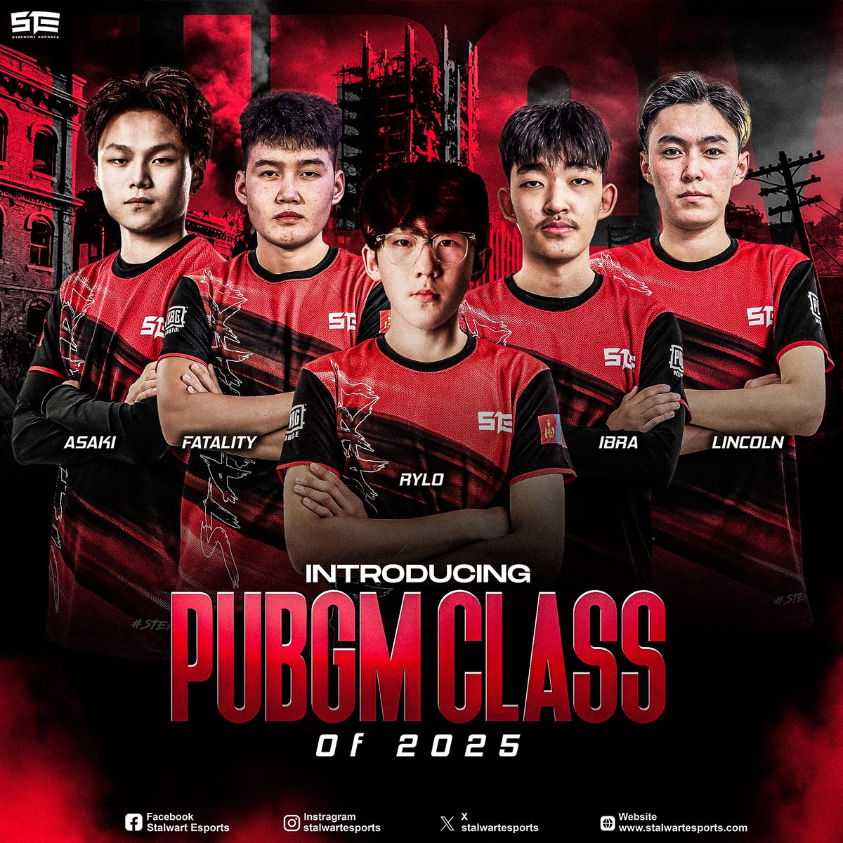 Presenting the Stalwart Esports PUBG Mobile Roster for 2025!

We are thrilled to welcome a new wave of talent as we continue the legacy of STE. Join us in giving a warm welcome to the former Astra Esports players as they embark on this new journey with us!

#WeAreStalwart #PUBGm