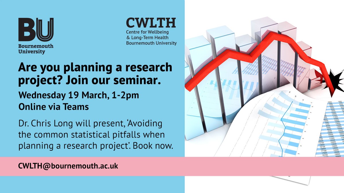 Leslie Gelling (@leslie_gelling) on Twitter photo The <a href="/CWLTH_BU/">Centre for Wellbeing and Long-Term Health</a>'s next Research Seminar & Centre Meeting will be on 19th Mar & will focus on statistics. Contact us for more info about this event or the Centre's work.
bit.ly/40jkt8L
#CWLTH <a href="/Sjersser/">Steven Ersser</a> <a href="/jonnybranney/">Jonny Branney</a> <a href="/DebbieHolley1/">Dr Debbie Holley</a> <a href="/hss_bu/">HSS at BU</a> <a href="/BU_Research/">Research @ Bournemouth University</a> <a href="/bournemouthuni/">Bournemouth Uni</a> The <a href="/CWLTH_BU/">Centre for Wellbeing and Long-Term Health</a>'s next Research Seminar & Centre Meeting will be on 19th Mar & will focus on statistics. Contact us for more info about this event or the Centre's work.
bit.ly/40jkt8L
#CWLTH <a href="/Sjersser/">Steven Ersser</a> <a href="/jonnybranney/">Jonny Branney</a> <a href="/DebbieHolley1/">Dr Debbie Holley</a> <a href="/hss_bu/">HSS at BU</a> <a href="/BU_Research/">Research @ Bournemouth University</a> <a href="/bournemouthuni/">Bournemouth Uni</a>