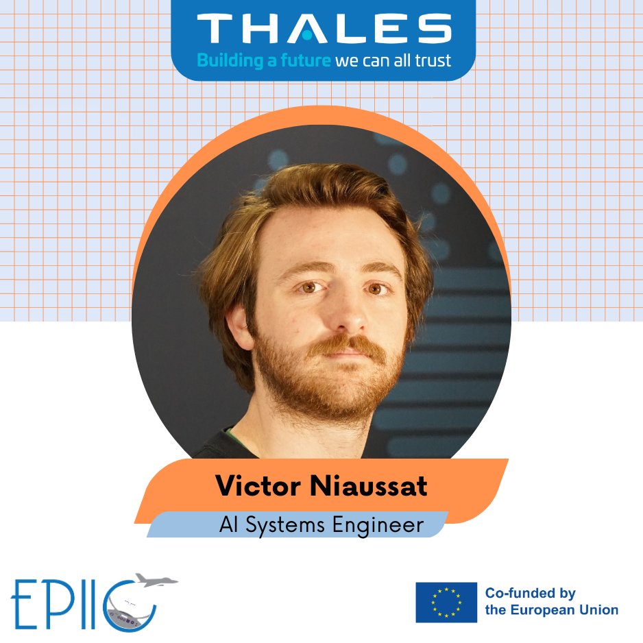 ✨Kicking off the EPIIC Team Spotlight series!

First up: Victor Niaussat from <a href="/thalesgroup/">Thales Group</a>, whose AI-driven research is advancing pilot safety &amp; cognitive awareness in next-gen fighter aircraft.

🔗 Read the full feature: edf-epiic-project.eu/about/team-spo…

Stay tuned for more! 🚀 #EPIIC