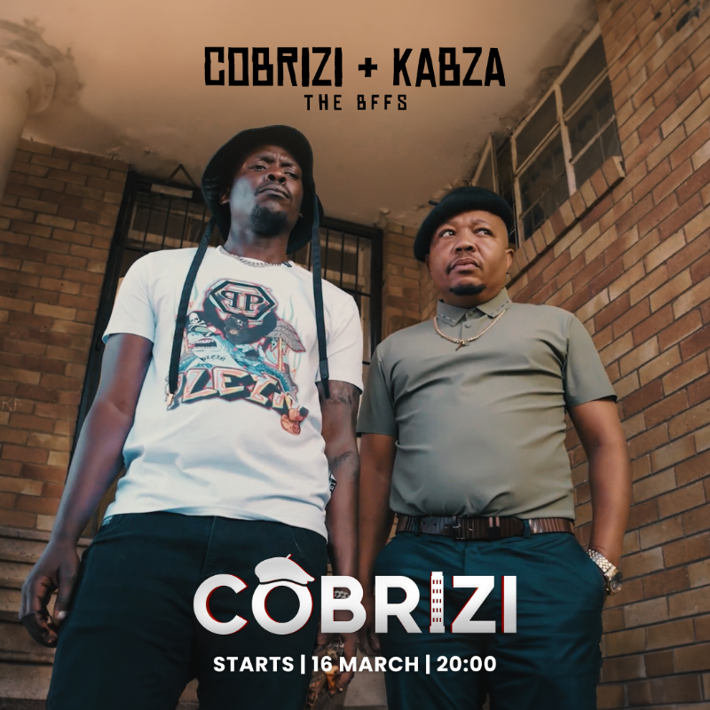 Mzansimagic's tweet photo. Cobrizi Wadi Eazi is back, and this time he’s trying to be a better man – for incosi (his kid), for Mabhebeza (his girlfriend),and maybe for himself. It’s not going to be easy,but it will definitely be MASSIVE! #CobriziMzansi,starts 16 March at 20:00 exclusively on Mzansi Magic.