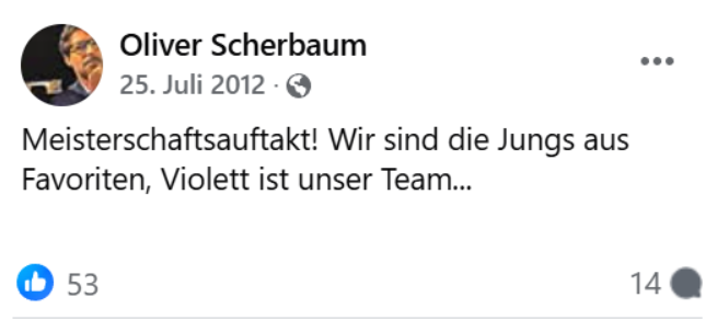 Ein Mitglied des Senats 1 schreibt am 25.07.2012 auf Facebook:                                           #AdmiralBL #Scr2025 #Faklive