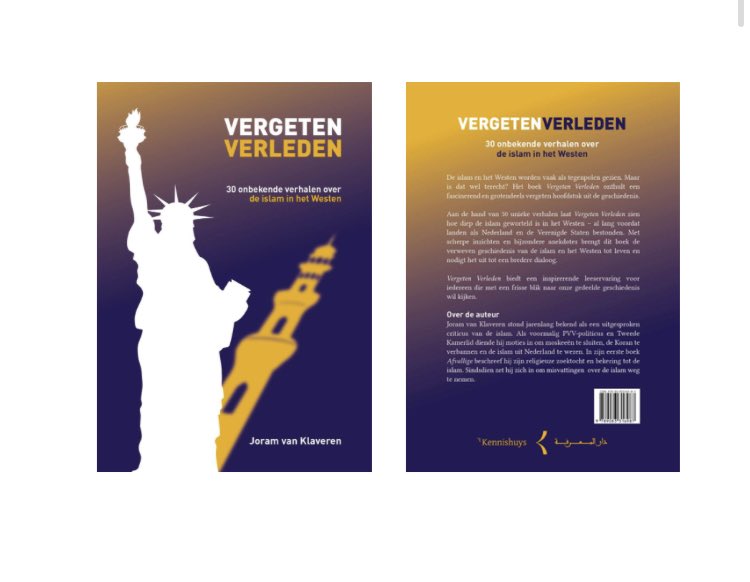 My new book has been published: ‘Vergeten Verleden. 30 onbekende verhalen over islam in het Westen’ (Forgotten Past. 30 unknown stories about Islam in the West’): 
kennishuys.com/product/verget…