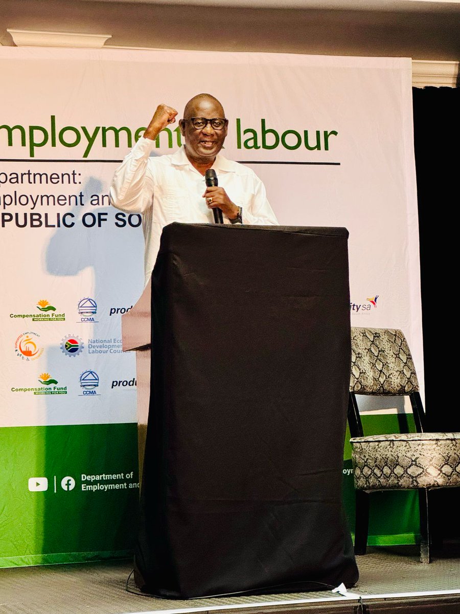 DmJomo's tweet image. [In Pictures] Messages of support from representatives from BUSA, SAFTU, NACTU, FEDUSA, COSATU, ILO and specialists in the OHS fraternity. 

#Yazini #ServicedeliveryZA #GovZAUpdates #OHSConference2025