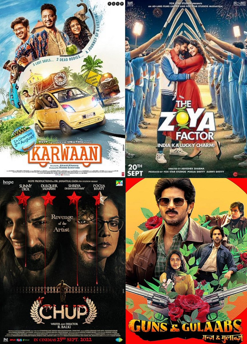 MuhammedFa27034's tweet photo. @MuhammedFa27034
#DulquerSalmaan 's Hindi projects 👇
⭐ #Karwaan (2018)
⭐ #TheZoyaFactor (2019)
⭐ #ChupRevengeOfTheArtist (2022)
⭐ #GunsAndGulaabs (2023)
#DulquerSalmaan #Bollywood https://t.co/luTnryvlyW
