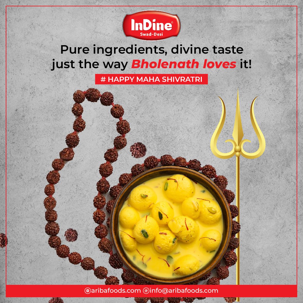 AribaFoods's tweet photo. On this sacred night of Maha Shivratri, let’s celebrate the union of Shiva and Shakti with divine flavours! 🌙🕉️

Indine brings you carefully prepared sattvik foods, crafted to keep you spiritually aligned and energised throughout the night.

#shivratri #mahashivratri #mahadev https://t.co/0k5PO5mWeV