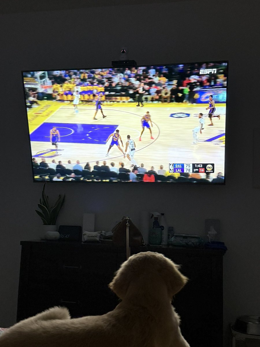 gresarias's tweet photo. Watching Lakers! #NBAonTNT #LakersNation https://t.co/1WE6xzl5YC