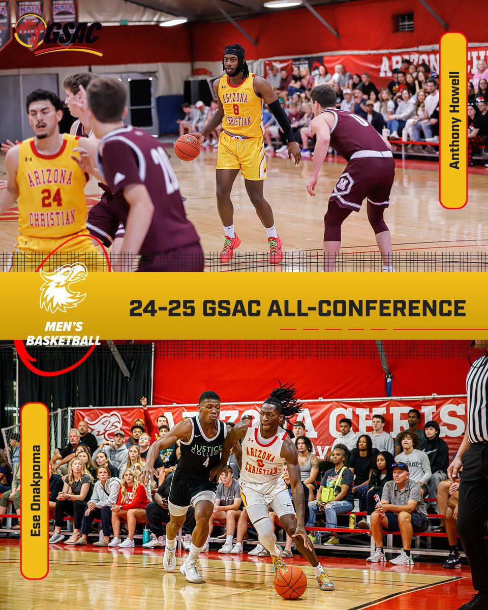 ACUHoops's tweet image. Congrats to Ese Onakpoma &amp;amp; Anthony Howell on being named to the GSAC All-Conference Team! 🏀🔥And a special shoutout to Ese for also being named GSAC Defensive Player of the Year! Hard work pays off! 
#Firestorm #ACUBasketball