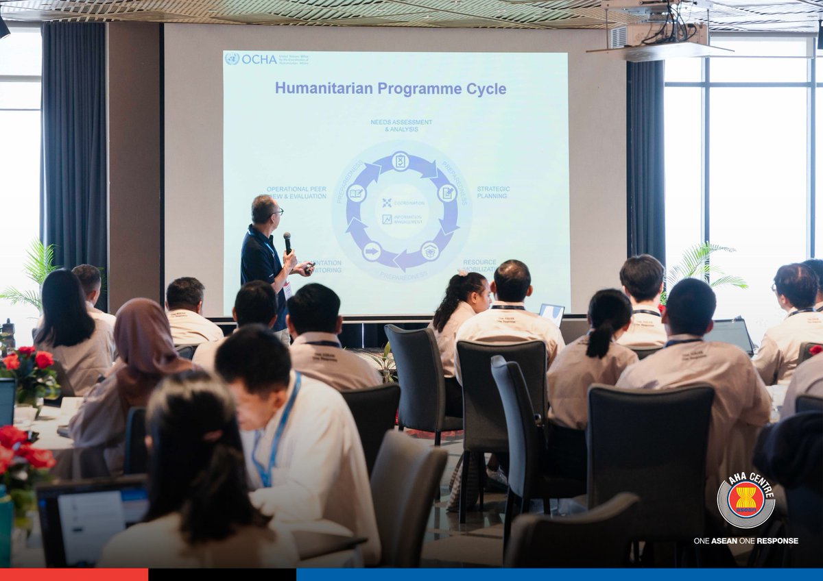 AHACentre's tweet photo. 🎉Congratulations to our newest #ASEANERAT members!🎉

From 13-20 February 2025, 35 individuals from #ASEAN Member States, Timor-Leste, ASEAN Secretariat, and #AHACentre successfully completed the 16th ASEAN-ERAT Induction Course in Phnom Penh, Cambodia.

This intensive 100-hour course included classroom sessions and a challenging simulation exercise that tested their ability to perform the core functions of ASEAN’s signature emergency response and assessment team.