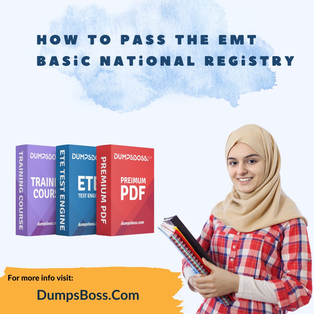 NennaBen's tweet image. DumpsBoss has you covered with expert study guides and tips to help you succeed. Ace your exam with confidence #EMTBasic #NationalRegistry #EMTExam #DumpsBoss #HowToPassEMTExam #PassNationalRegistry #EmergencyMedicalTechnician #EMTStudy #EMTPractice #StudyForEMT #EMTPrep