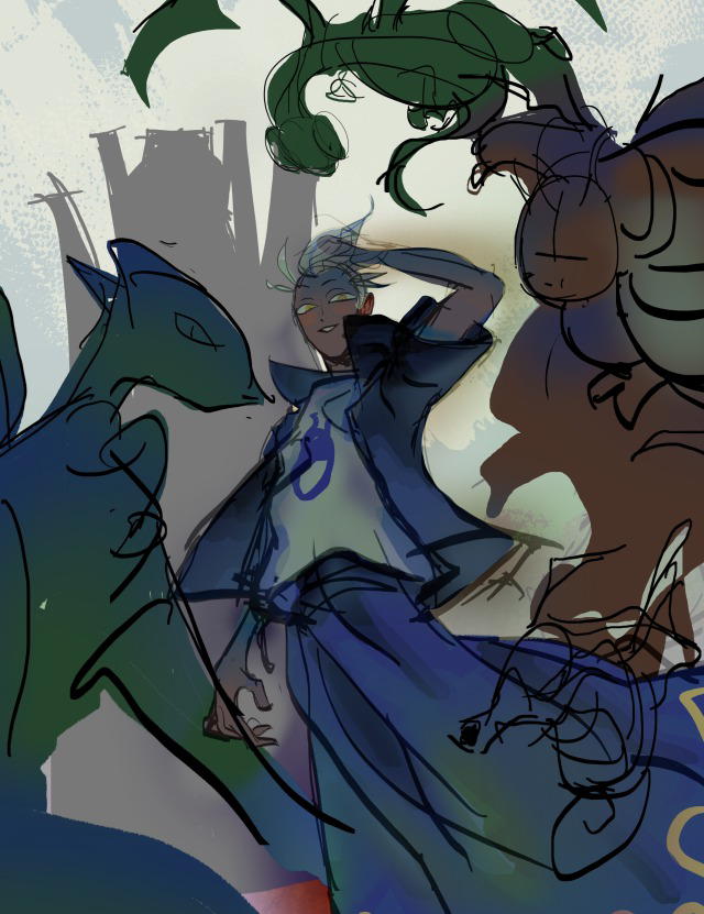 ゼイユ(ポケモン) 「sv wips i prob wont finish before we mov」|👨‍🍳のイラスト