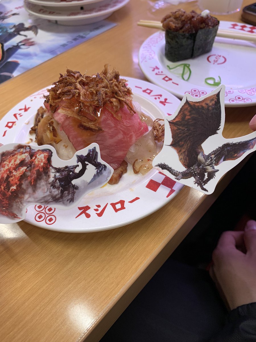 asachan_m's tweet photo. スシロー×モンハン
美味しかった😊 https://t.co/s7Q4XhTC0w