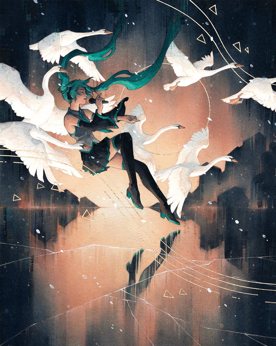 kelogsloops's tweet image. 'Swan Song'
My painting for @MTGSecretLair x @HatsuneMiku set! 🥳
#brbchasingdreams