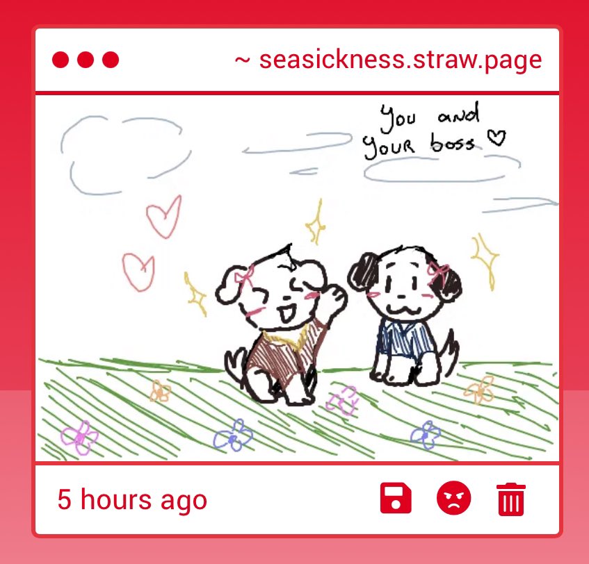 ChoiWooseoks's tweet photo. i Love this Very much!!!! its Me and my Boss! @Woofums look! It is Us 😊😊😊😊😊😊🥰 oh i love This very much… I want to Hang this up On the wall in the Boat!! 🥰 #Grateful #NiceArt! https://t.co/kUdqCkwYs1