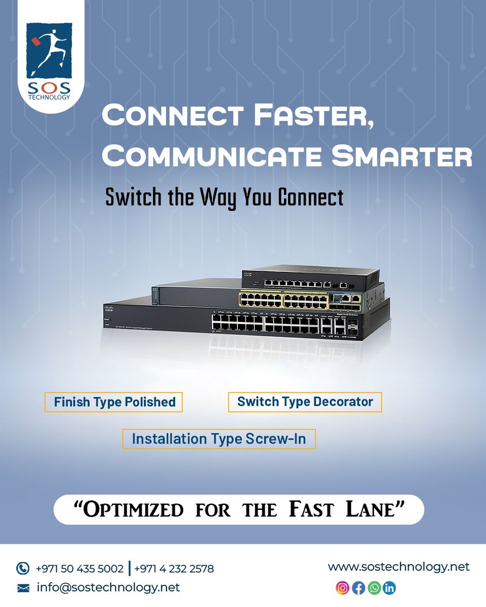 soscomputer2002's tweet image. Upgrade Your Network with High-Performance Switching Solutions From SOS Technology! 
📞 +971 50 435 5002 | +971 4 232 2578
📧 info@sostechnology.net
🌐 sostechnology.net
#sostechnology #networksolutions #fastconnectivity  #techinnovation #seamlesscommunication #dubai #uae