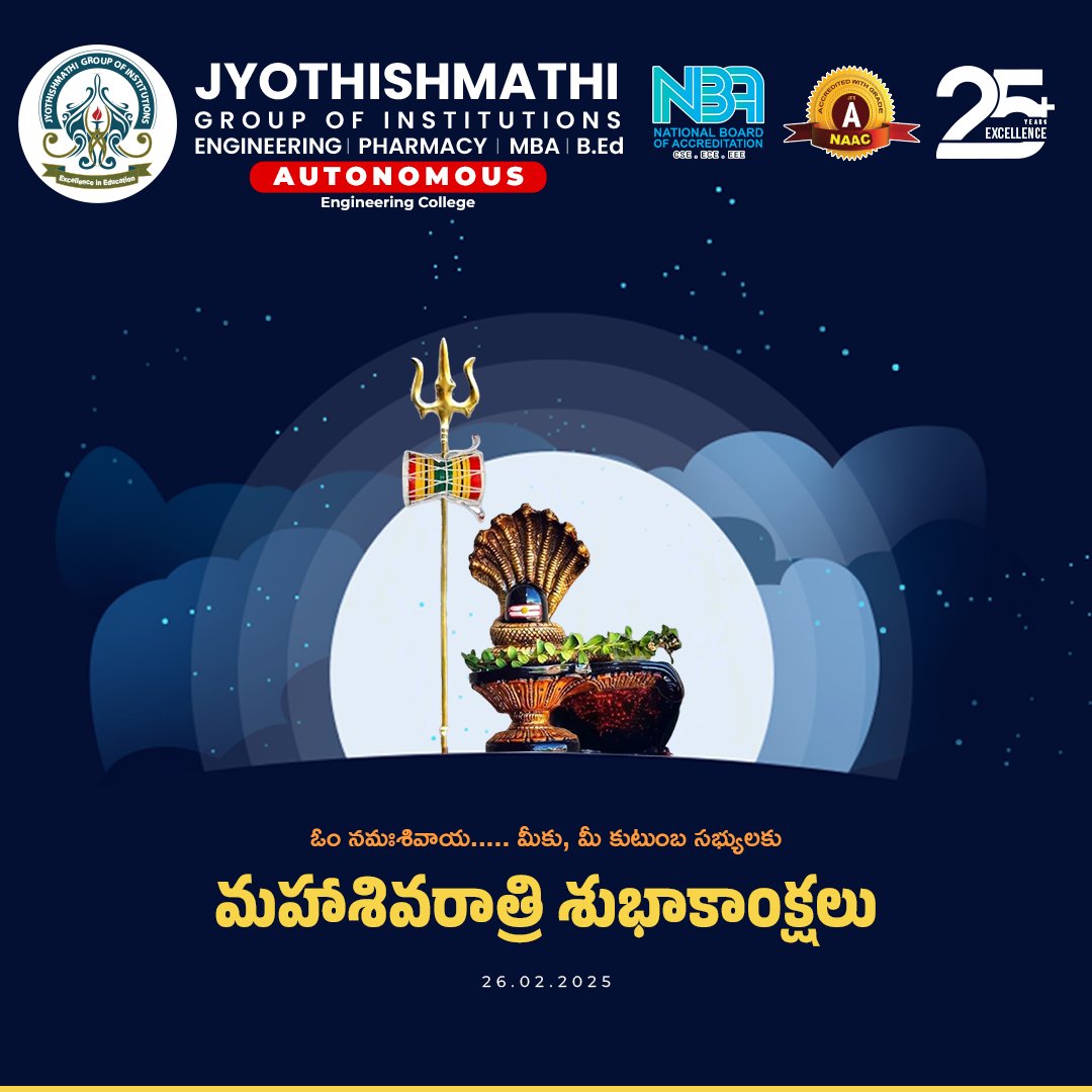JITS_KNR's tweet photo. On this auspicious night of Maha Shivratri, may Lord Shiva bless you with strength, wisdom, and prosperity.🙏
#JMTS #JMIP #JITS #MahaShivaratri2025🕉️ #ShivaratriCelebrations #Shivaratri #LordShivaBlessings🪔 #MahaShivaratriVibes #ShivaratriNight #Shivaratri2025 #OmNamahShivaya https://t.co/T7QhhpwBEQ
