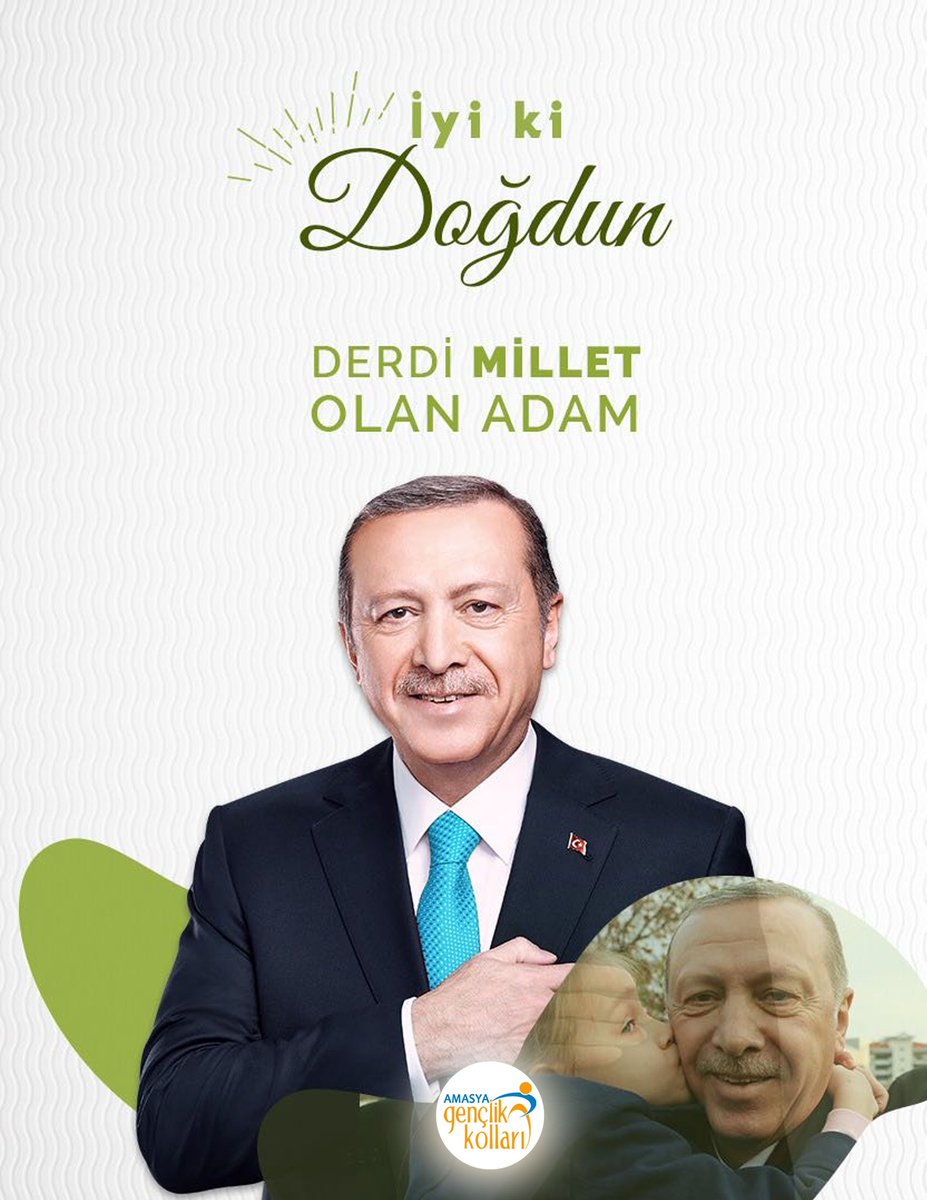 Milletin adamı, #cumhurunbaşkanı71yaşında🇹🇷 

İyi ki doğdun Reis-i Cumhur

#iyikidoğdunmilletinadamı