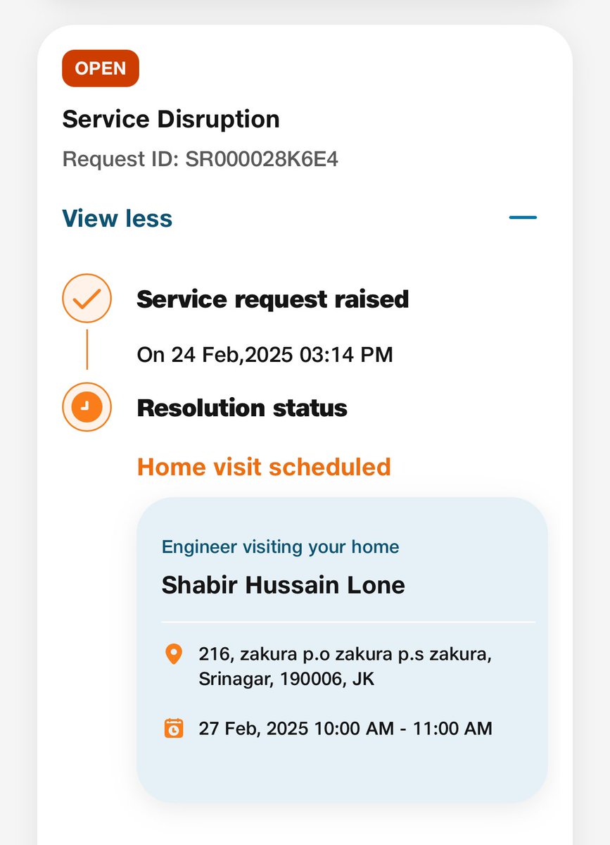 akyraina's tweet photo. @JioCare  resolution deferred again is this the service you provide https://t.co/iCaEiYWhi5
