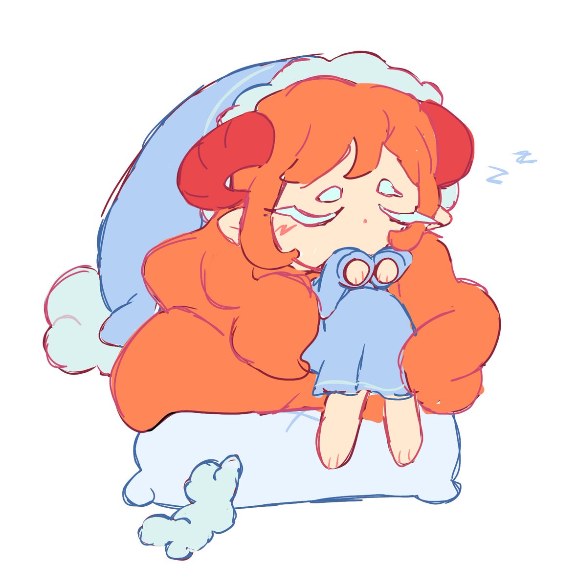 #빨간내복야코 나 좀 졸려