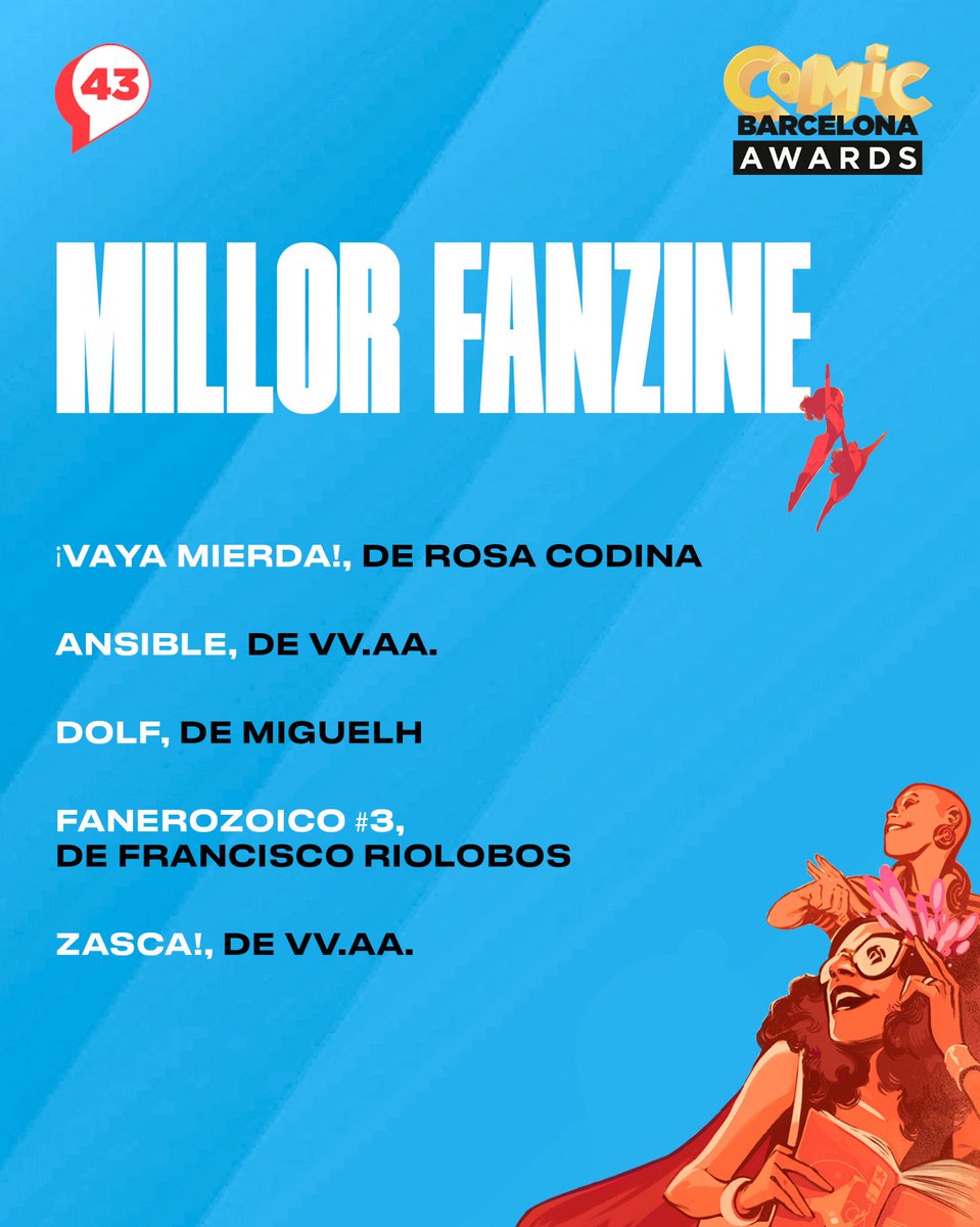 Flipando con la nominación a los premios del <a href="/COMIC_bcn/">COMIC BARCELONA</a> con #ANSIBLEzine que edito con <a href="/BroncoComics/">Bronco Cómics #ANSIBLEzine en Verkami 🏳️‍🌈</a> ✨✨✨ Si no lo conoces, tienes más info y la posibilidad de conseguirlo aquí:
👇👇👇👇👇
vkm.is/ansible-naves