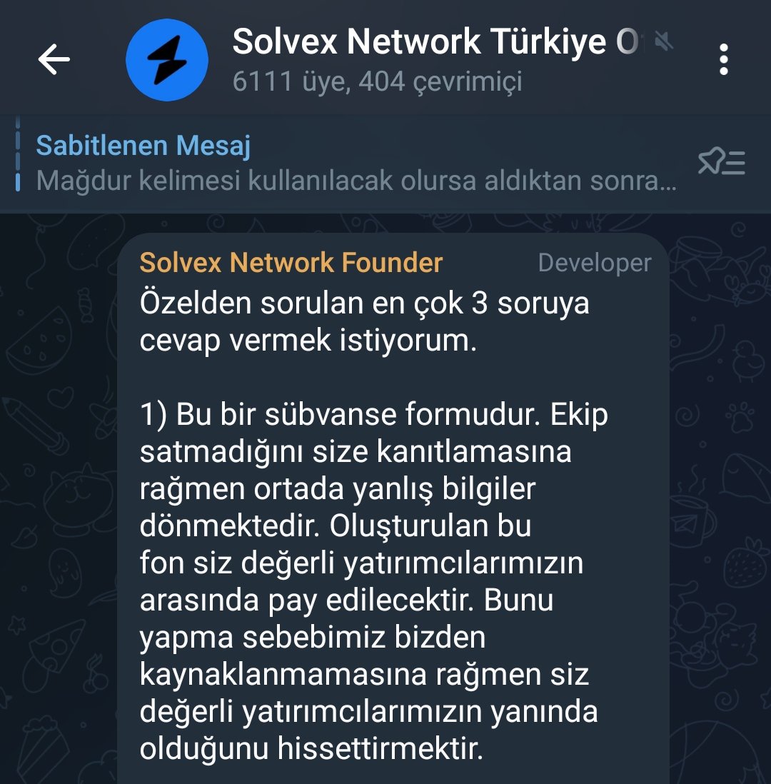 Önce kimse #solvex te tek kuruş mağdur olmayacak, kimsenin hakkı kalmayacak deyip insanların zararkes yapmasına engel oldunuz. Az biraz zararla kurtulabilecekken sırf satmayanların zararı ödenecek dediniz diye satmadılar. Sonra çark edip sübvanse, destek ödemesi demeye başladınız
