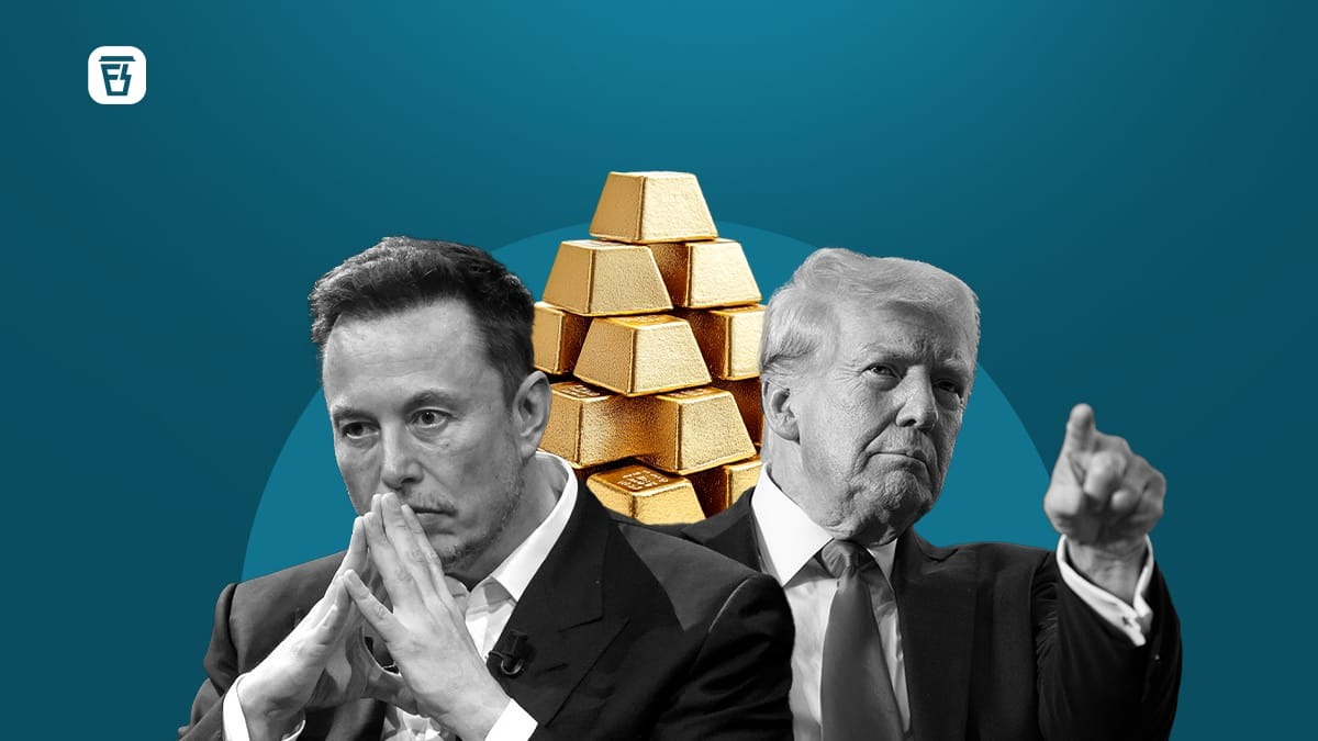 finshots's tweet image. 1/ What if I told you that half of America’s gold is locked inside a vault! And that no one has properly checked if it’s really there since 1953? 
Now, Elon Musk & Donald Trump want an audit of Fort Knox. But why? Let’s dive in 🧵👇