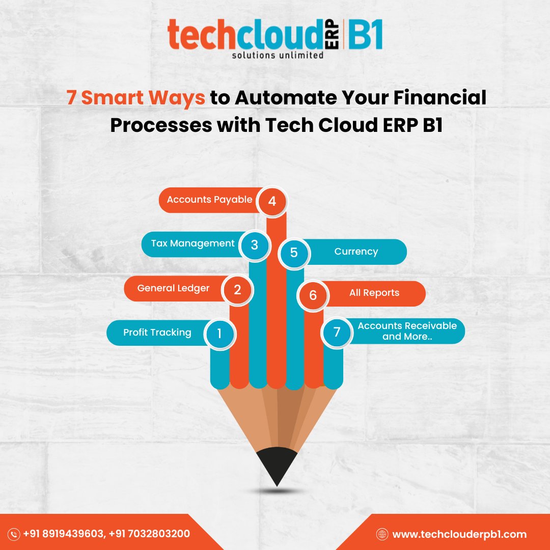 TechclouderpB1's tweet image. Revolutionize Your Business Finances with These 7 Smart Strategies!

#TechCloudERPb1 #financialmanagement #financemanagementsoftware #financeerp #india #hyderabad #viralpost #financialsoftware  #Finance #ERP #FinanceAutomation #erpsoftwaresolutions #erpdevelopment