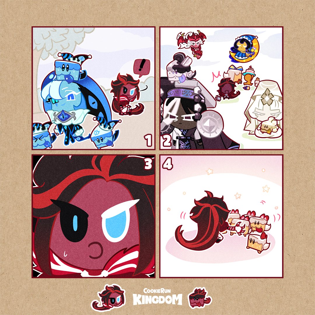 ダダメ!! オレのわんケーキたち!!!😭 #クッキーランキングダム