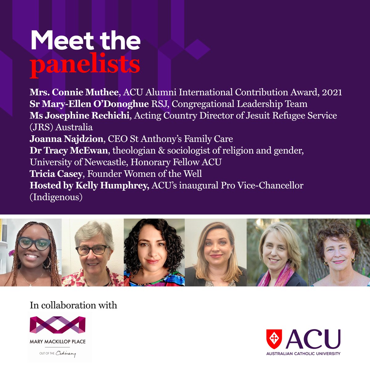 Australian Catholic University (@acumedia) on Twitter photo Join <a href="/MaryMacKillopPl/">Mary MacKillop Place</a> in collaboration with ACU for International Women's Day 2025 to dialogue on the theme of 'Women of Hope'. This is a free event. Join us in-person (limited spaces) or virtually, on 8 March 2025 from 130pm-430pm AEDT. Register now - bit.ly/4ke2hoG Join <a href="/MaryMacKillopPl/">Mary MacKillop Place</a> in collaboration with ACU for International Women's Day 2025 to dialogue on the theme of 'Women of Hope'. This is a free event. Join us in-person (limited spaces) or virtually, on 8 March 2025 from 130pm-430pm AEDT. Register now - bit.ly/4ke2hoG