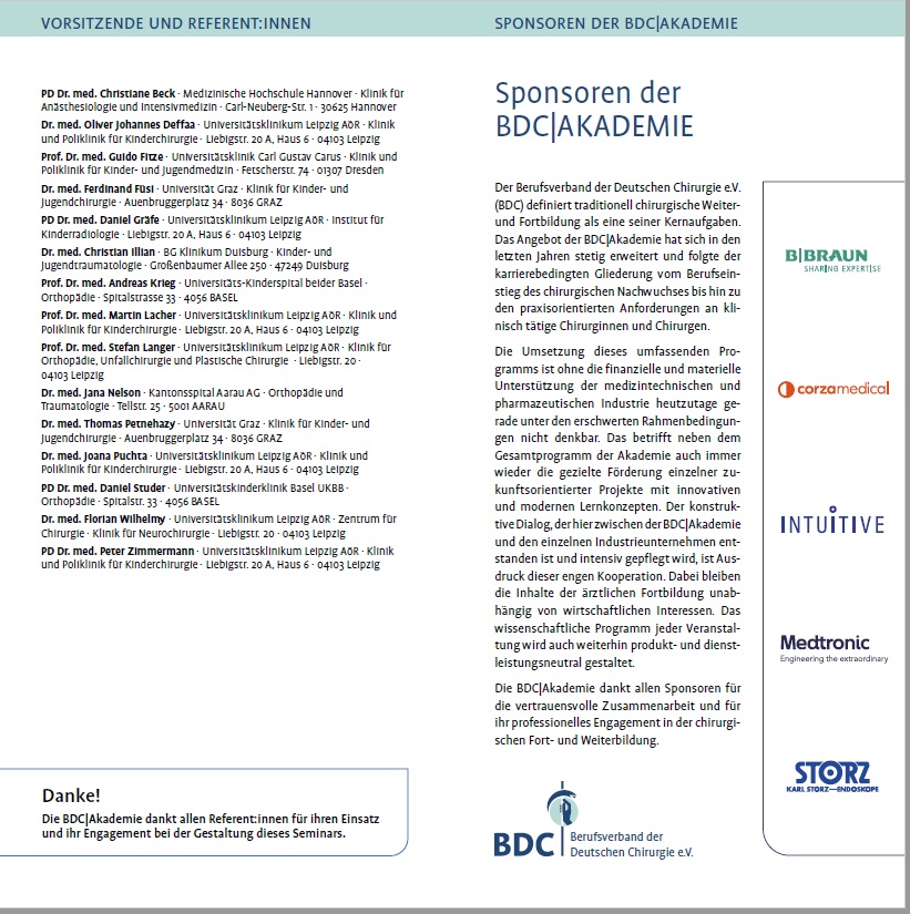 Jetzt anmelden: Kindertraumatologie-Kurs 2025! 

12.–13. Juni 2025 |  Berlin &amp; online

- Extremitätenverletzungen, SHT &amp; Polytrauma
- Hands-on-Workshops: Thoraxdrainagen, Extended-FAST &amp; Osteosynthese

Frühbucherrabatt bis 01.04.2025: -10 %
filesync.medizin.uni-leipzig.de/f/9abea12d91e9…