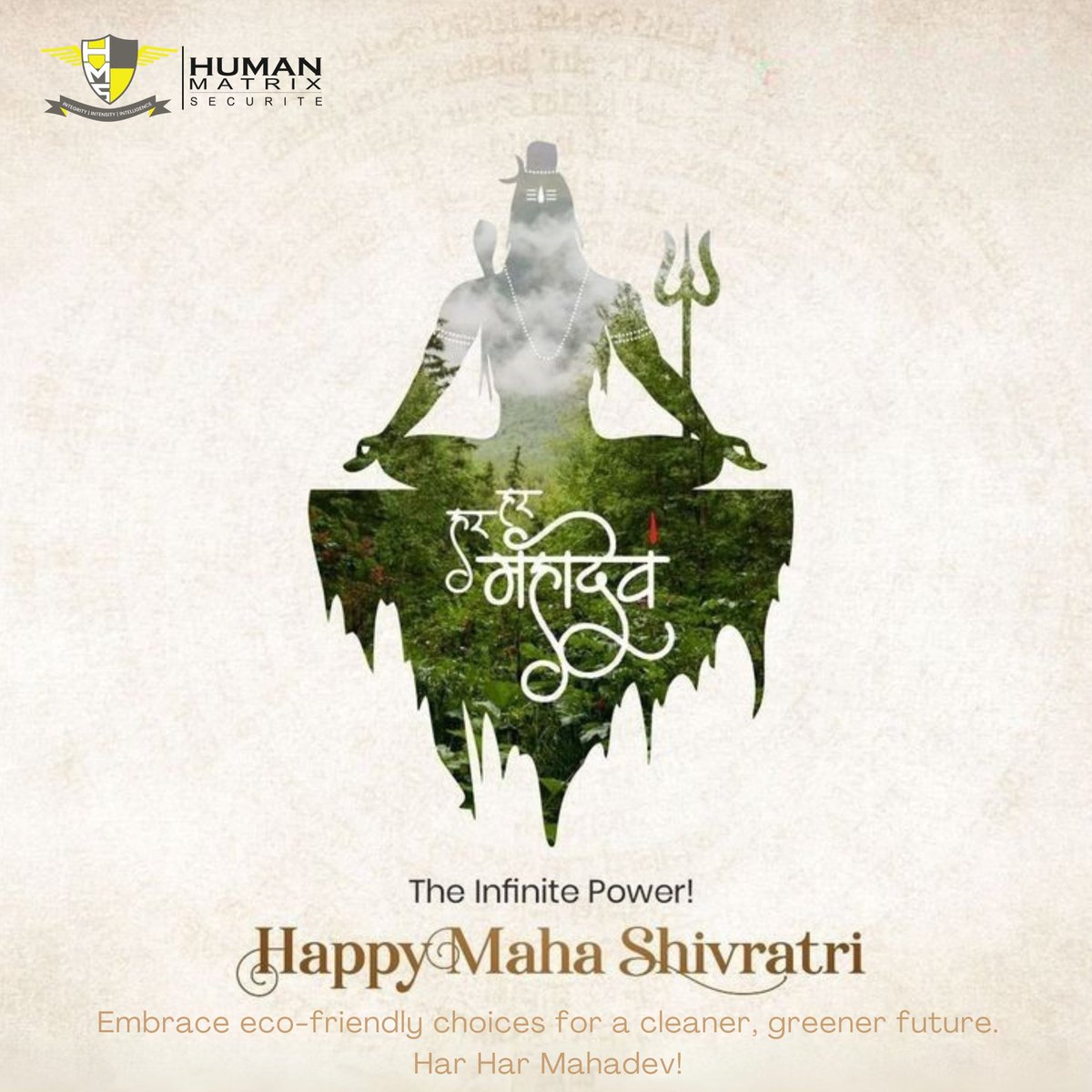 HMSIndia_'s tweet photo. 🕉️ This Maha Shivratri, Cleanse Your Soul &amp; Honor Nature! 🌿♻️

Just as Lord Shiva represents balance, let’s choose eco-friendly living for a purer, greener world. 🌍✨ Har Har Mahadev! 🔱🌙

#MahaShivratri #HarHarMahadev #ThinkGreen #SustainableLiving #EcoFriendlyChoices https://t.co/lyzepRJtFE