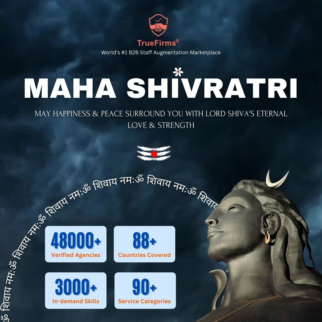 TrueFirms परिवार की ओर से आप सभी को महाशिवरात्रि की हार्दिक शुभकामनाएँ✨। भगवान शिव के दिव्य आशीर्वाद से आपका जीवन सदैव सुख, शांति और समृद्धि से परिपूर्ण रहे
#mahashivratri #TrueFirmsteam