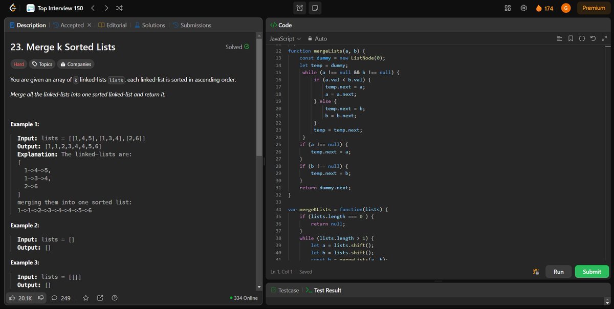 coding_ez24105's tweet image. Stepping up the game with more challenges! 🚀 Today’s solved problems:
🔢 Sort List
🌲 Construct Quad Tree
🔗 Merge K Sorted List
📈 Maximum Subarray
Every problem is a step toward mastery! 💡
#LeetCode #Coding #100DaysOfCode