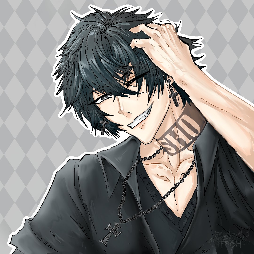 My very first fanart, and she absolutely crushed it. 🥹 I love it so much. Thank you! <a href="/phantasyposh/">Phantasyposh</a> 🖤🤍