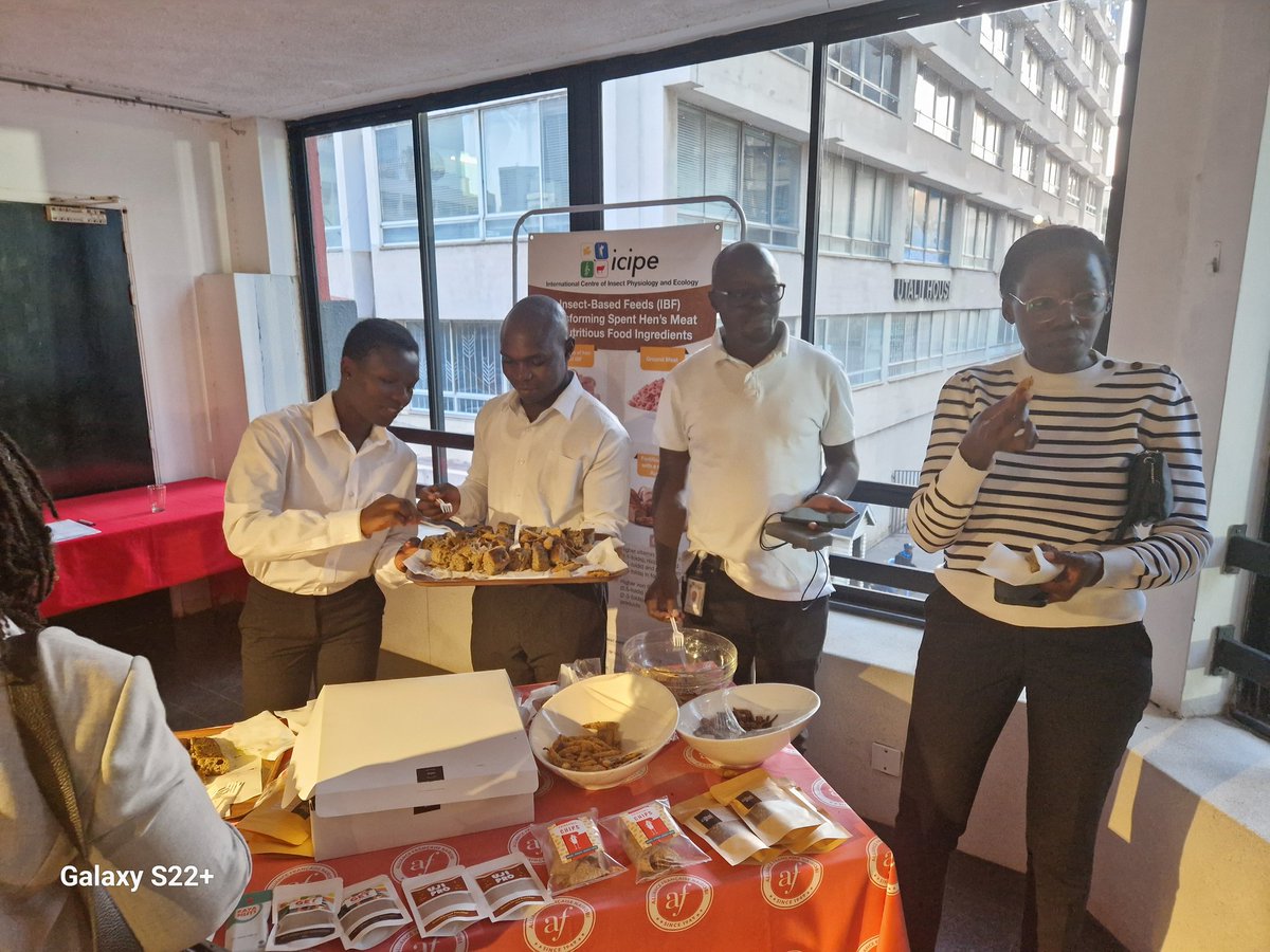Participated at the Nutrition For Growth (N4G) Pre-sumit yesterday at Alliance Francaise, Nairobi, organized by the French Embassy in Kenya and Somalia. We showcased icipe's innovative insect-based food products which were served at cocktail following a round table on N4G.